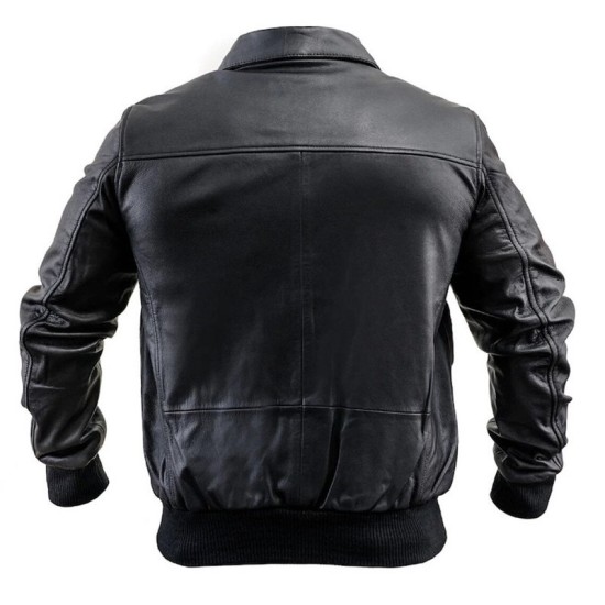 Mens Vintage A2 Aviator WW2 90s Military Leather Jacket Mens Vintage A2 Aviator WW2 90s Military Leather Jacket
