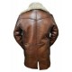 Mens Winter Dark Knight Rises Bane Shearling Leather Trench Coat