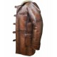 Mens Winter Dark Knight Rises Bane Shearling Leather Trench Coat