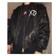 Mens XO Star Boy The Weeknd Black Satin Jacket Mens XO Star Boy The Weeknd Black Satin Jacket