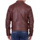 Men’s Biker Leather Brown Padded Shoulder Jacket Men’s Biker Leather Brown Padded Shoulder Jacket