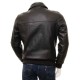 Men’s Black And Dark Blue Classic Real Leather Bomber Jacket Men’s Black And Dark Blue Classic Real Leather Bomber Jacket