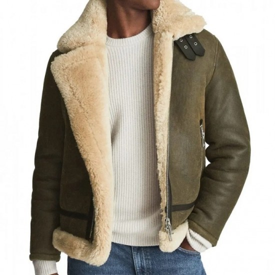 Men’s Hardy A21 Flight Aviator Brown Shearling Leather Jacket Men’s Hardy A21 Flight Aviator Brown Shearling Leather Jacket