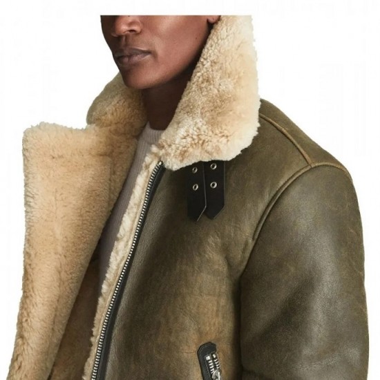 Men’s Hardy A21 Flight Aviator Brown Shearling Leather Jacket Men’s Hardy A21 Flight Aviator Brown Shearling Leather Jacket