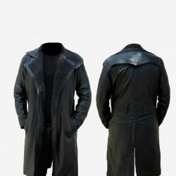 Men’s Long Trench Coat Winter Stylish Blade Runner Leather Jacket
