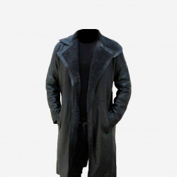 Men’s Long Trench Coat Winter Stylish Blade Runner Leather Jacket