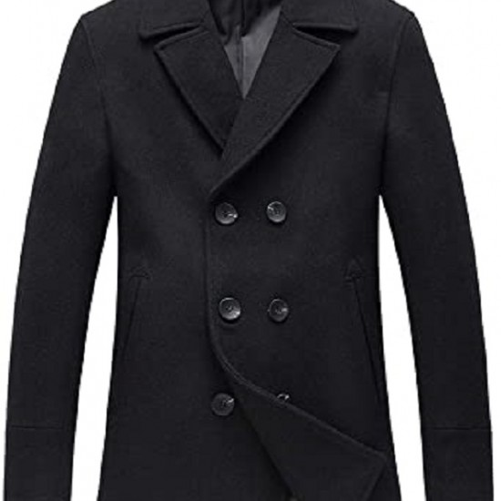 Men’s Mid Length Winter Pea Coat Men’s Mid Length Winter Pea Coat