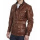 Men’s Motorcycle Belted Waxed Leather Jacket Men’s Motorcycle Belted Waxed Leather Jacket