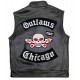 Men’s Outlaw Chicago MC Leather Vest Men’s Outlaw Chicago MC Leather Vest