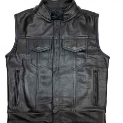 Men’s Outlaw Chicago MC Leather Vest