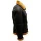 Men’s RAF Real Shearling Sheepskin Flying Leather Jacket with Ginger Fur Men’s RAF Real Shearling Sheepskin Flying Leather Jacket with Ginger Fur