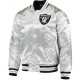 Men’s Raiders Las Vegas Silver Bomber Jacket Men’s Raiders Las Vegas Silver Bomber Jacket