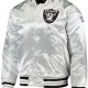 Men’s Raiders Las Vegas Silver Bomber Jacket Men’s Raiders Las Vegas Silver Bomber Jacket
