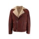 Men’s Shearling Burgundy Leather Jacket Men’s Shearling Burgundy Leather Jacket