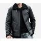 Men’s Shearling Leather Coat with Turn-Down Collar Winter Warm Jacket Men’s Shearling Leather Coat with Turn-Down Collar Winter Warm Jacket