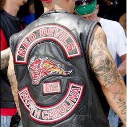 Men’s rdmc North carolina black Leather Vest