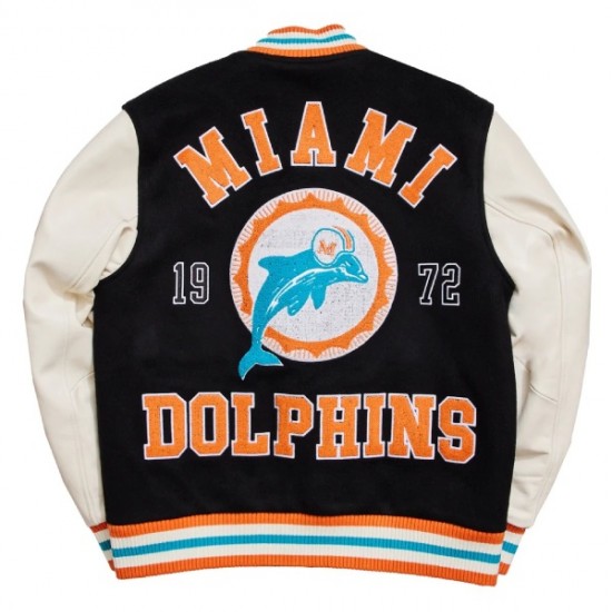 Miami Dolphins Throwback Varsity Jacket Miami Dolphins Throwback Varsity Jacket