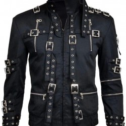 Michael Jackson Bad Leather Jacket Black Bad Jacket