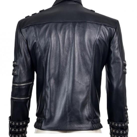 Michael Jackson Bad Leather Jacket Black Bad Jacket Michael Jackson Bad Leather Jacket Black Bad Jacket