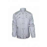 Michael Jackson Beat It White Leather Jacket