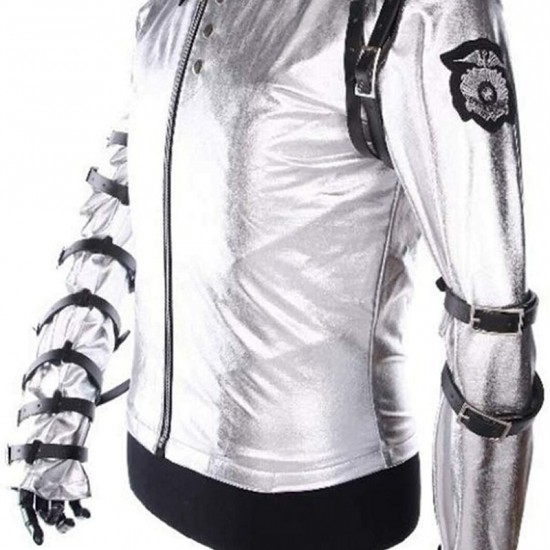 Michael Jackson King Of Pop Bad Concert Satin Jacket Michael Jackson King Of Pop Bad Concert Satin Jacket