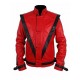Michael Jackson Thriller Red Costume Leather Jacket Michael Jackson Thriller Red Costume Leather Jacket