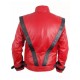 Michael Jackson Thriller Red Costume Leather Jacket Michael Jackson Thriller Red Costume Leather Jacket