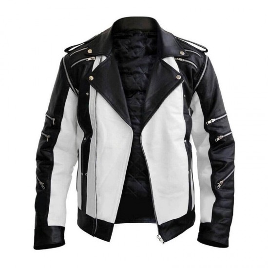 Michael Jackson’s Black And White Leather Jacket Michael Jackson’s Black And White Leather Jacket