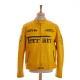 Michael Schumacher Yellow leather Ferrari jacket Michael Schumacher Yellow leather Ferrari jacket