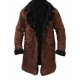 Mickey O'Neil Brad Pitt Snatch Brown Suede Shearling Coat Mickey O'Neil Brad Pitt Snatch Brown Suede Shearling Coat