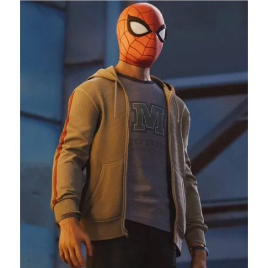Miles Morales Spider Man Yellow Jacket Hoodie Miles Morales Spider Man Yellow Jacket Hoodie