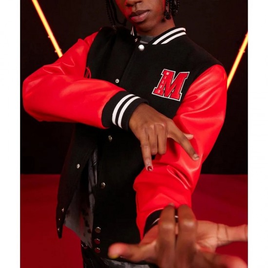 Miles Morales Spider-Man Across the Spider-Verse Varsity Jacket Miles Morales Spider-Man Across the Spider-Verse Varsity Jacket