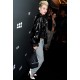 Miley Cyrus's Black Polyester Jacket Miley Cyrus's Black Polyester Jacket