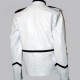 Military Style Men White Motorcycle Jacket Military Style Men White Motorcycle Jacket