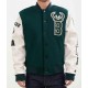 Milwaukee Bucks Green and White Letterman Jacket Milwaukee Bucks Green and White Letterman Jacket