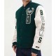 Milwaukee Bucks Green and White Letterman Jacket Milwaukee Bucks Green and White Letterman Jacket