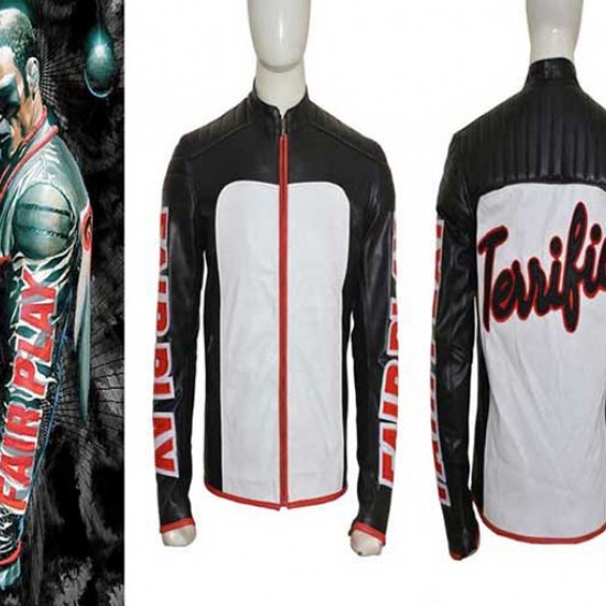 Mister Terrific Fair Play Game Leather Jacket Mister Terrific Fair Play Game Leather Jacket