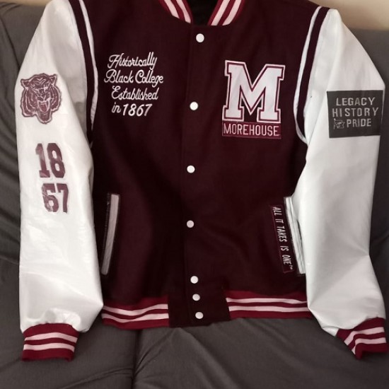 Morehouse College Maroon Letterman Jacket Morehouse College Maroon Letterman Jacket