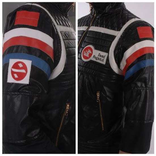 My Chemical Romance Gerard Way MCR Party Poison Black Leather Jacket My Chemical Romance Gerard Way MCR Party Poison Black Leather Jacket