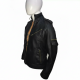 NEW Men's Cafe Racer Slim Fit Motorcycle Vintage Black Leather Jacket