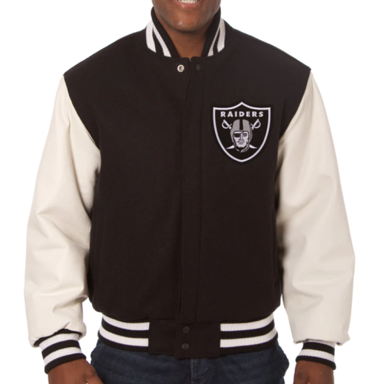 NFL Oakland Las Vegas Raiders Varsity Jacket NFL Oakland Las Vegas Raiders Varsity Jacket