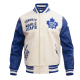 NHL Toronto Maple Leafs Retro Off-White Classic Varsity Jacket NHL Toronto Maple Leafs Retro Off-White Classic Varsity Jacket
