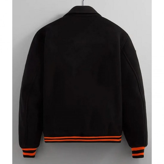 NY Knicks Varsity Black Wool Jacket NY Knicks Varsity Black Wool Jacket