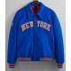NY Knicks Varsity Blue Wool Jacket NY Knicks Varsity Blue Wool Jacket