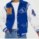 Neutrals Country Club Blue Varsity Jacket Neutrals Country Club Blue Varsity Jacket