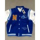 Neutrals Country Club Blue Varsity Jacket Neutrals Country Club Blue Varsity Jacket