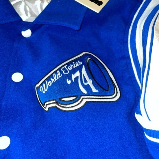 Neutrals Country Club Blue Varsity Jacket Neutrals Country Club Blue Varsity Jacket