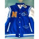 Neutrals Country Club Blue Varsity Jacket Neutrals Country Club Blue Varsity Jacket