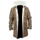 New Bane Coat Distressed Brown Genuine Cowhide Leather Jacket Faux Shearling New Bane Coat Distressed Brown Genuine Cowhide Leather Jacket Faux Shearling