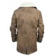 New Bane Coat Distressed Brown Genuine Cowhide Leather Jacket Faux Shearling New Bane Coat Distressed Brown Genuine Cowhide Leather Jacket Faux Shearling
